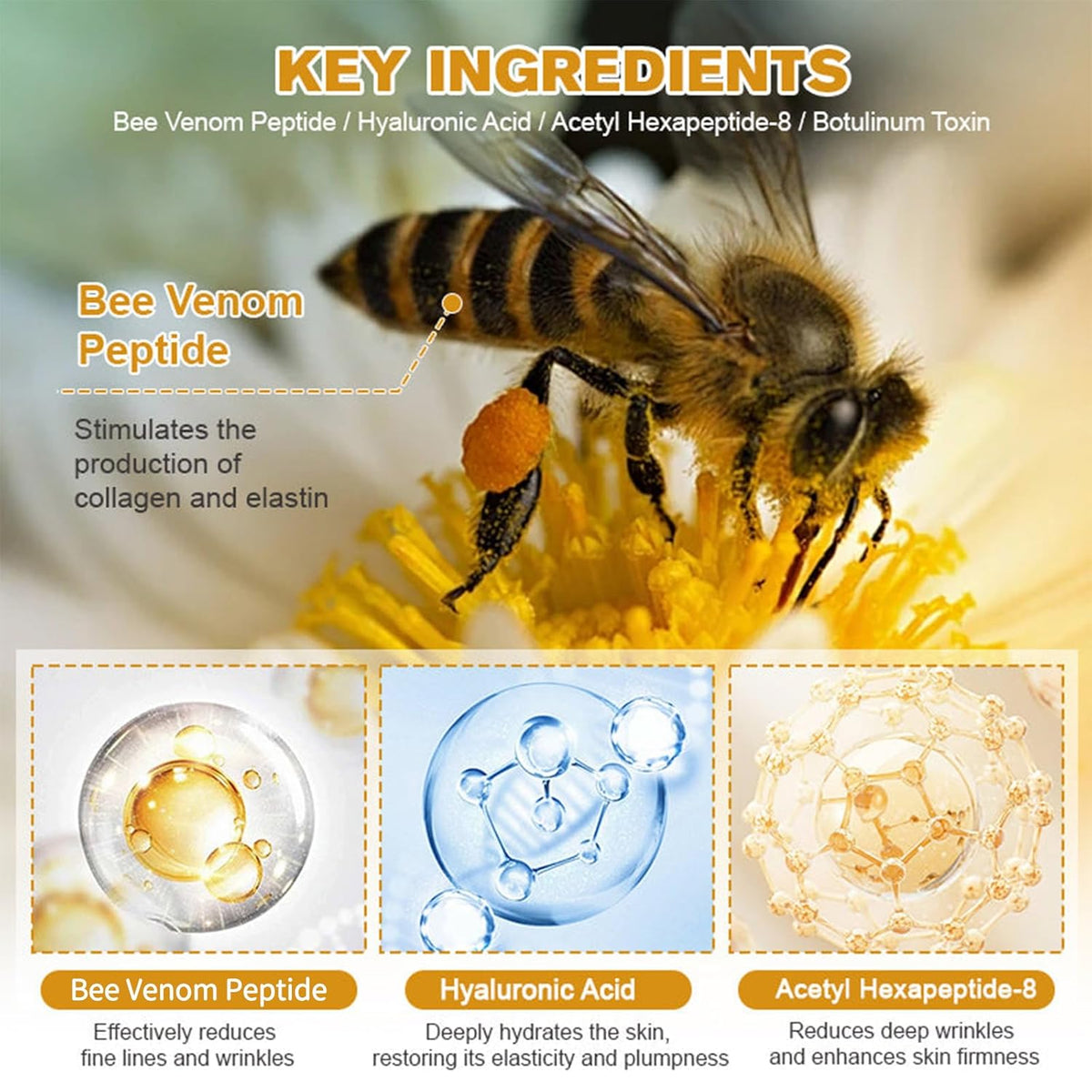 Bee Venom Wrinkle Repair Cream ๐โจ