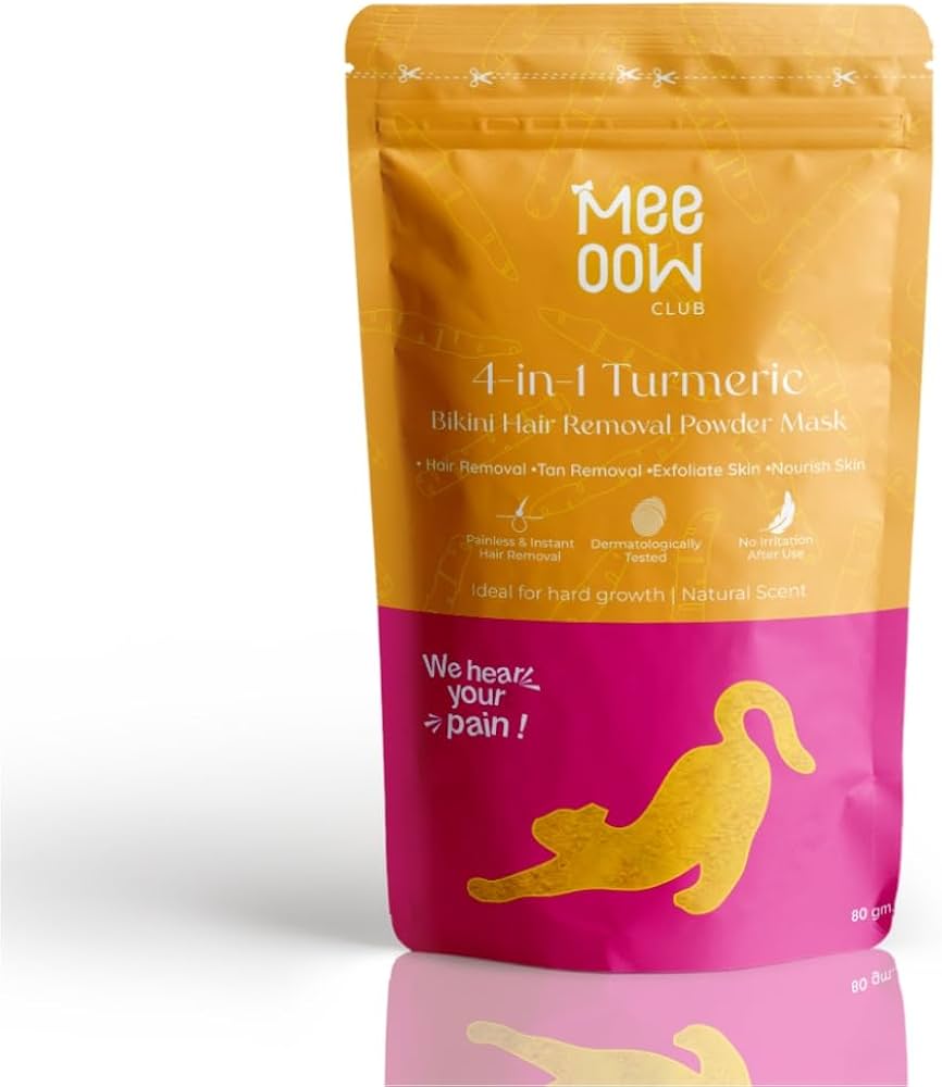 Meow Body Hair Removal Wax Powder + Peeling Foot Mask COMBO