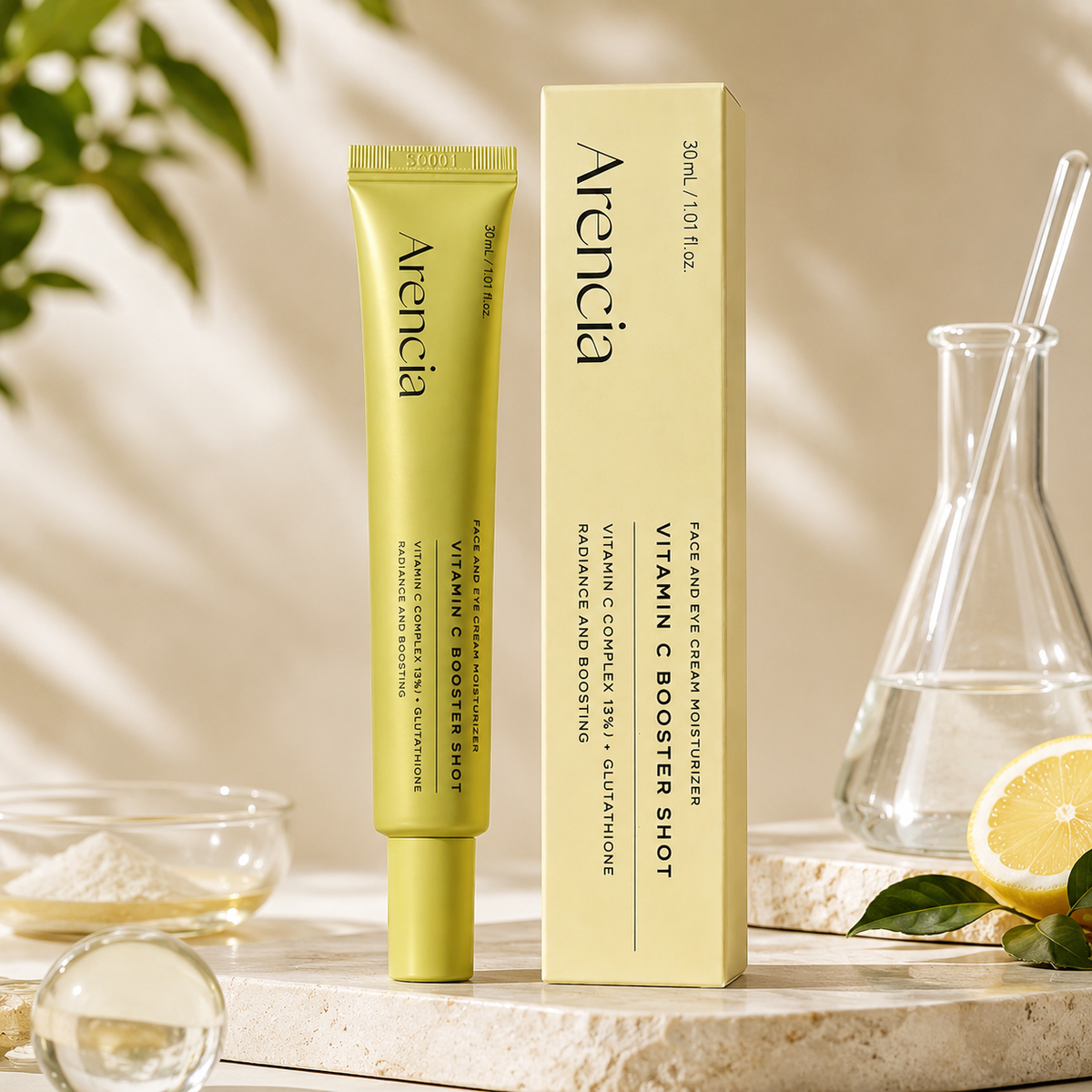 Arencia Vitamin C Booster Shot || Face & Eye Cream Moisturizer
