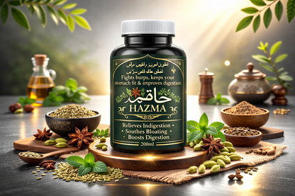 Hazma Herbal Digestive Tablets – Fast, Natural Relief for Gas, Bloating & Indigestion