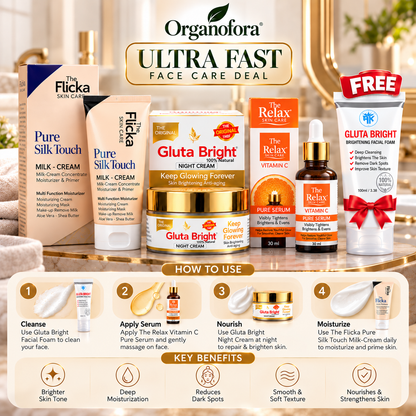 Ultra Fast Face Care Deal || Buy Deal & Get 1 Facewash FREE