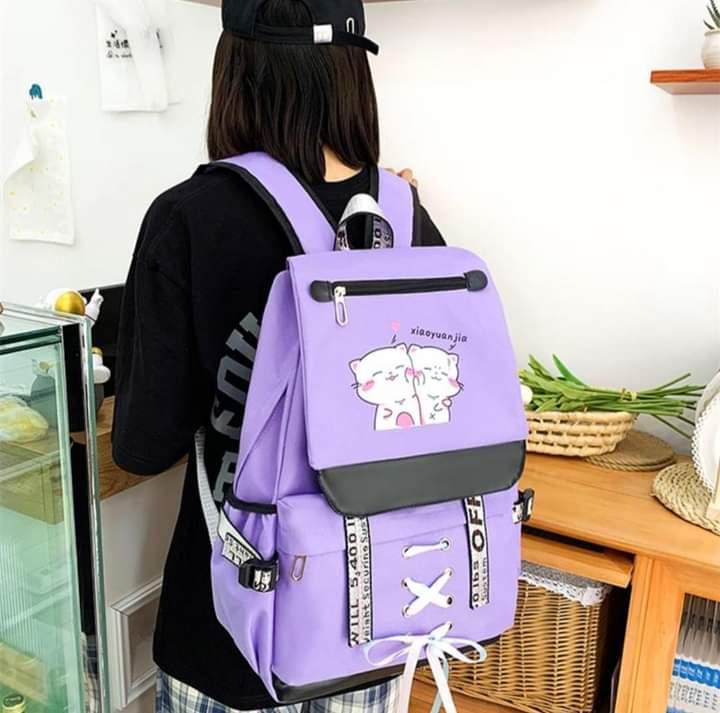 4pcs trendy bagpack for girls