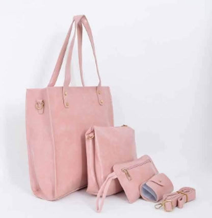 4pcs leather handbag