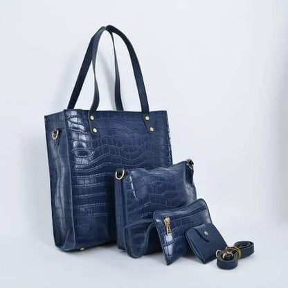 4pcs leather handbag
