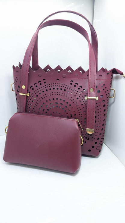2pcs leather handbag