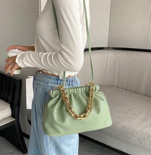 Leather Cloud Shoulder Bag