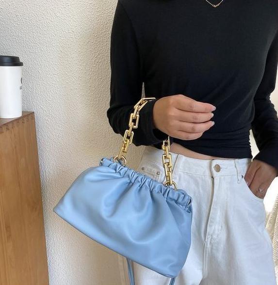Leather Cloud Shoulder Bag