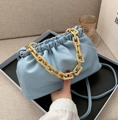 Leather Cloud Shoulder Bag