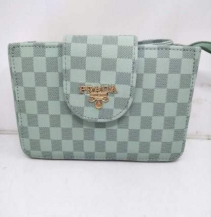 Flap Open Leather Shoulder Bag