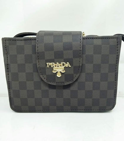 Flap Open Leather Shoulder Bag