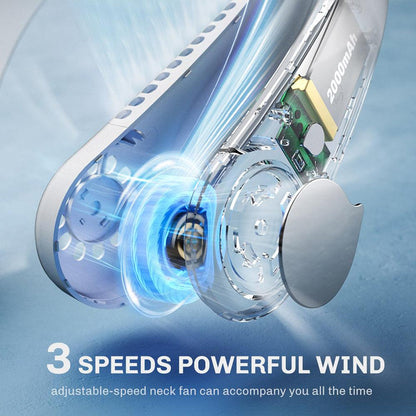 Portable Hanging Neck Fan | USB Rechargeable