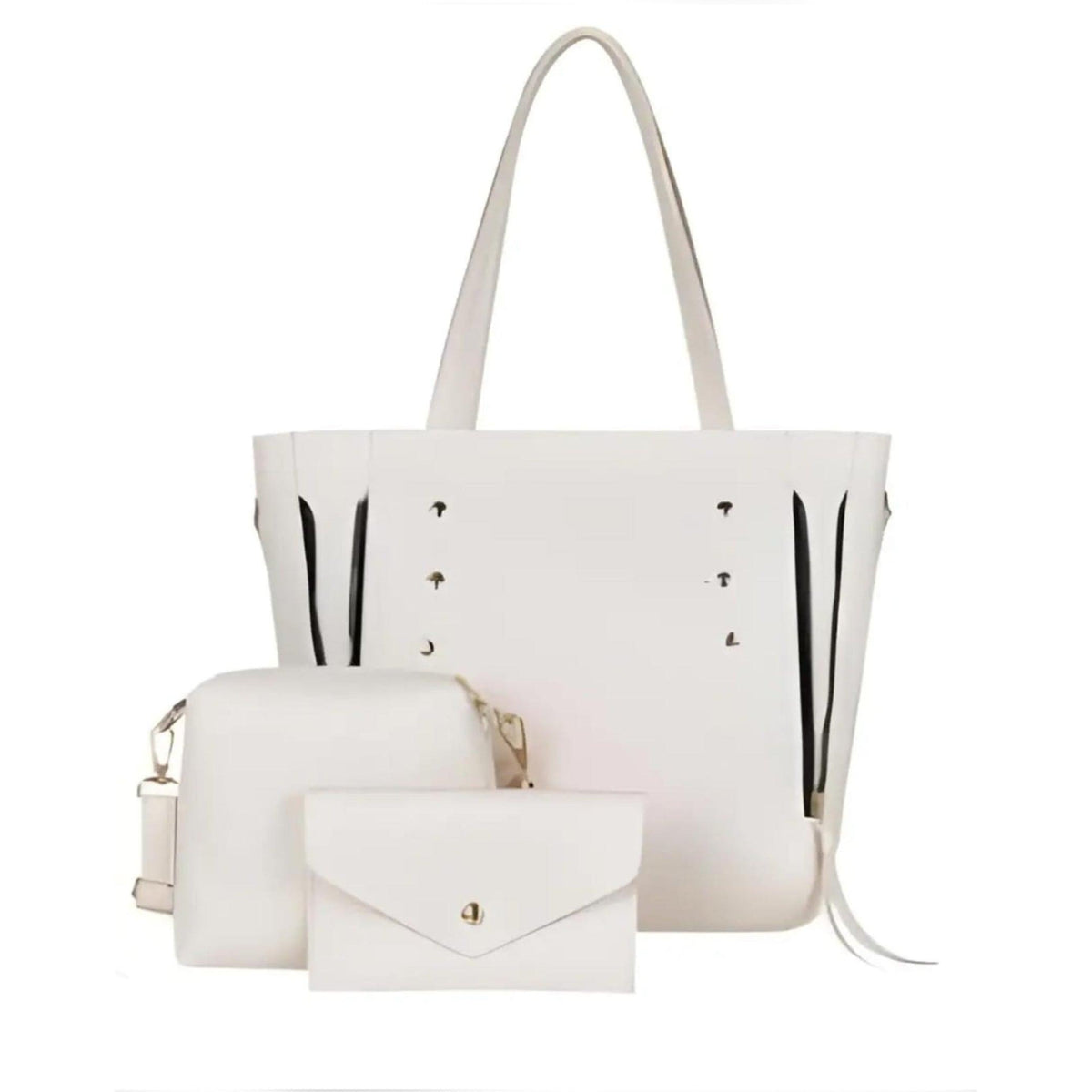 3pcs tote leather handbag
