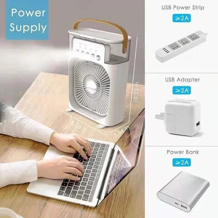 Portable Air Cooler With RGB Lights