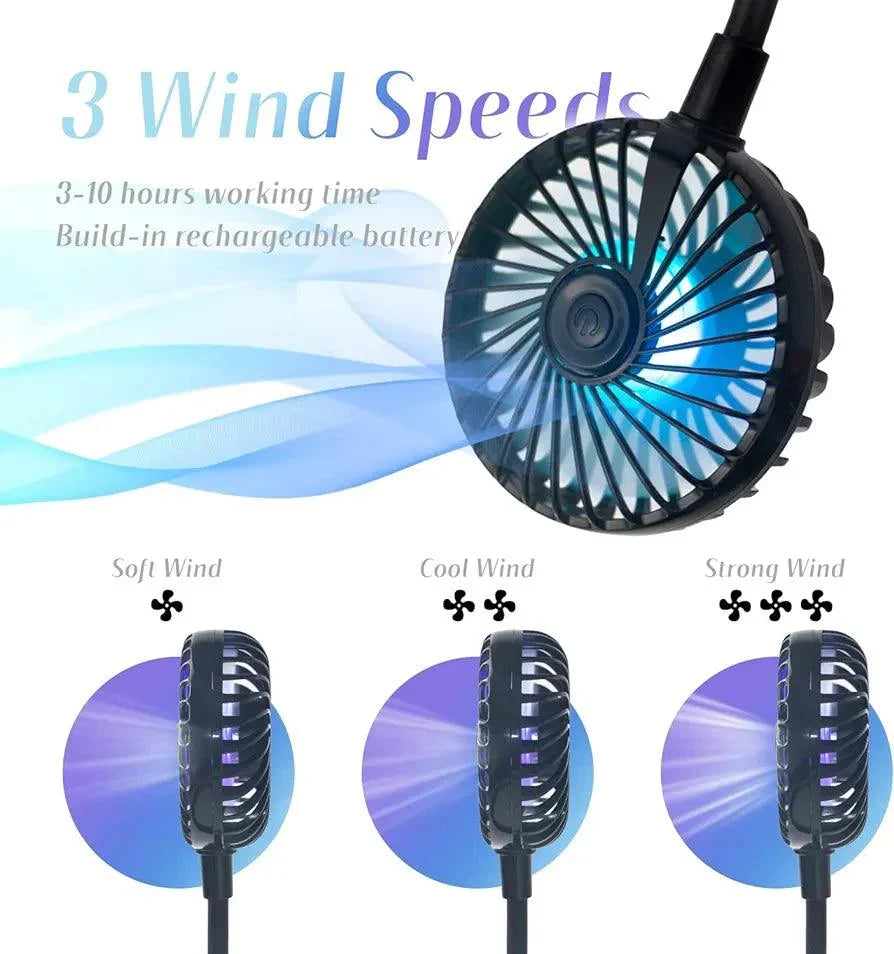 Rechargeable Neck Fan